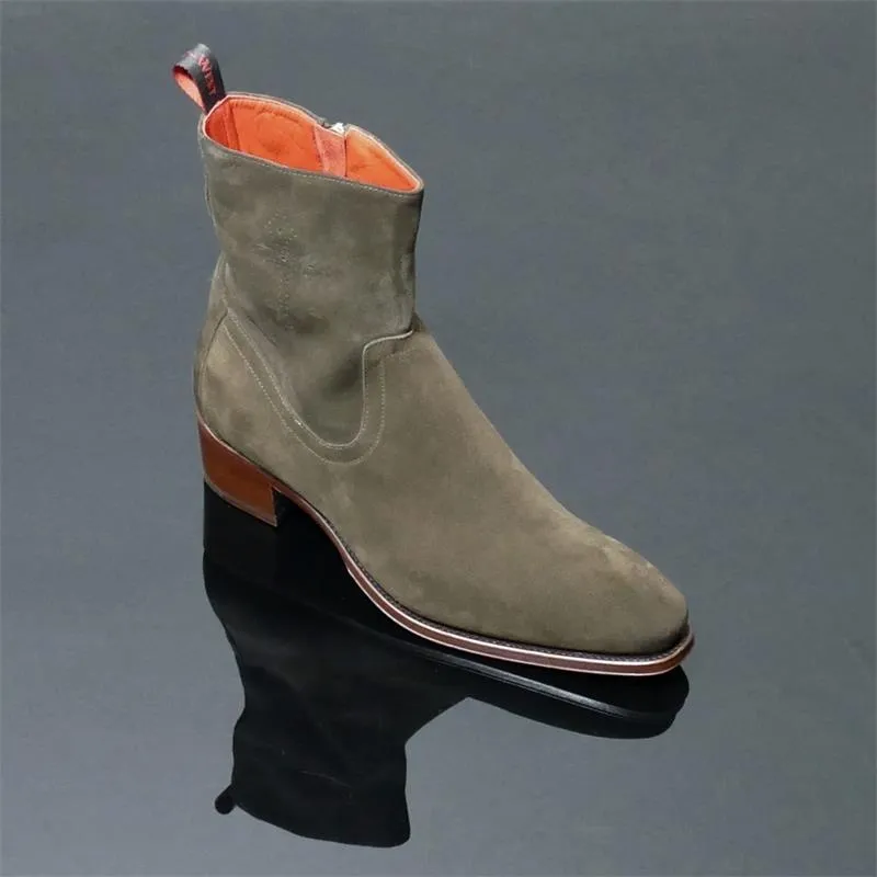 Fashion Casual Business Faux Suede Leather Chelsea Boots